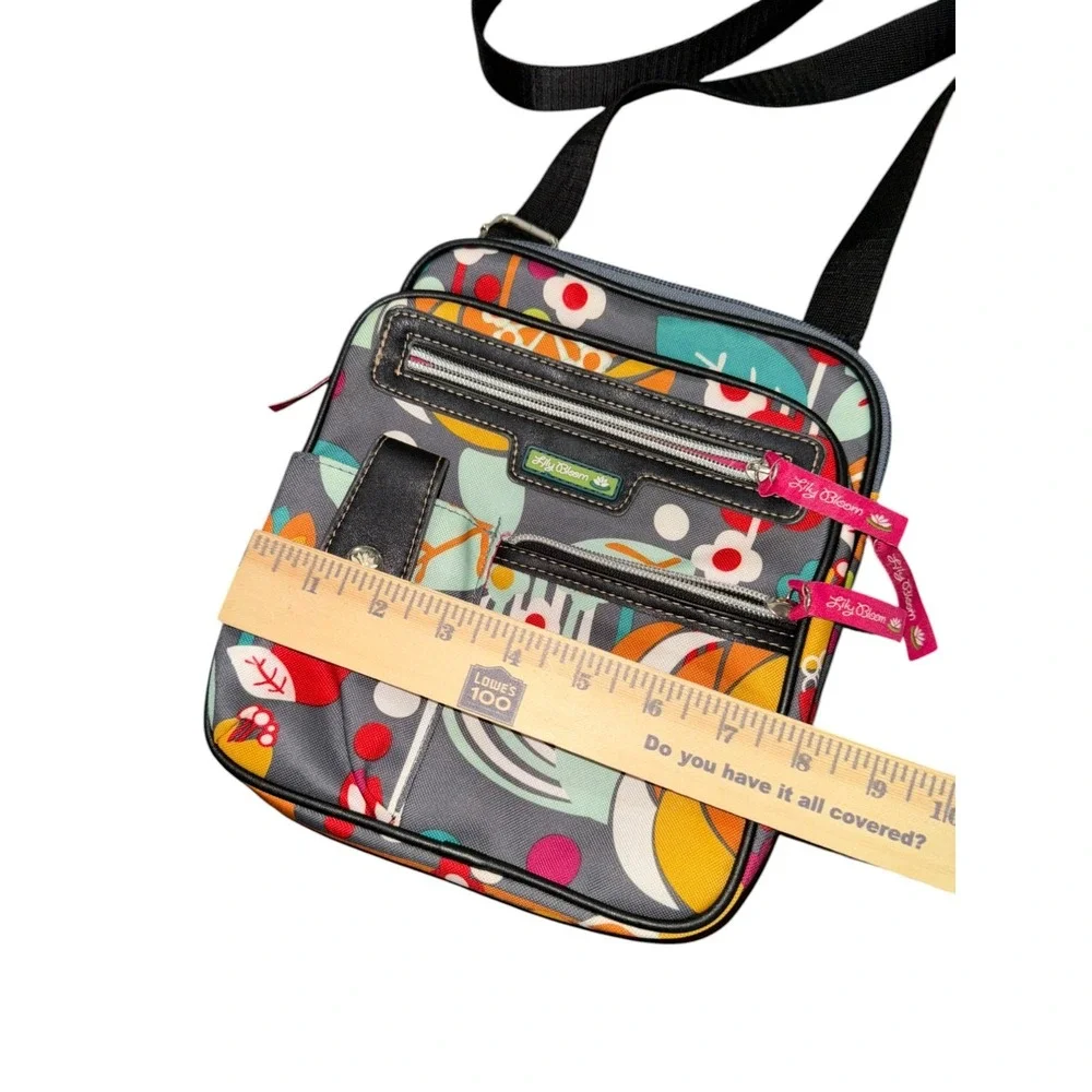 Lily Bloom Crossbody Bag Karma Women Small Messenger MultiFloral Recycled Fabric